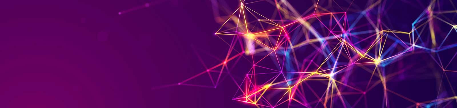 Network lights on a purple background